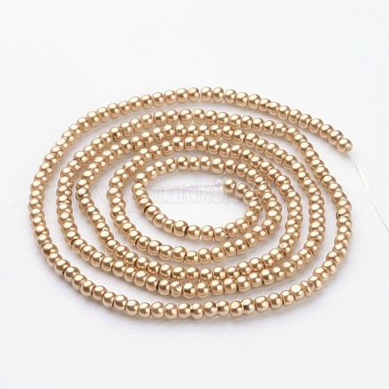 Glass Pearl Beads Strands HY-3D-B48-1