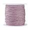 12-Ply Metallic Cord, for Jewelry Making, Pink, 0.8mm, about 27.34 Yards(25m)/Roll