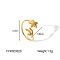 Stainless Steel Adjustable Cuff Open Rings for Women, Starfish, 18.6mm,US Size 12 3/4(22mm)