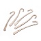 Alloy Bookmarks, Light Gold, 122x24x2mm, Hole: 2mm