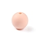 Food Grade Eco-Friendly Silicone Beads, Round, Light Salmon, 12x12mm, Hole: 2mm