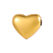 Heart 304 Stainless Steel Beads, Ion Plating(IP), Real 14K Gold Plated, 6x7mm