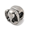 304 Stainless Steel European Beads, Large Hole Beads, Elephant, 11x8x8.5mm, Hole: 4mm