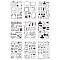 Acrylic Stamps, for DIY Scrapbooking, Photo Album Decorative, Cards Making, Stamp Sheets, Mixed Patterns, 16x11x0.3cm, 9 patterns, 1pc/pattern, 9pcs/set