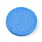 Fibre Perfume Pads, Essential Oils Diffuser Locket Pads, Flat Round, Dodger Blue, 30x3.5mm