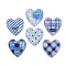 Transparent Resin Cabochons, with Paillette, Heart, 23x22.5~23x7~7.5mm