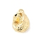 Brass Pendants, Conch Shape Charms, Real 14K Gold Plated, 11.5x7.5x5mm, Hole: 1.2mm