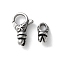 316 Stainless Steel Lobster Claw Clasps Sets, Antique Silver, 17x10.5x4.5mm