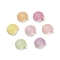 Plastics Beads, Craft Beads, Mixed Color, Shell Shape, 10.5x9.5x4mm, Hole: 1.8mm, about 1515pcs/500g