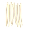 Brass Flat Head Pins, Cadmium Free & Lead Free, Golden Color, Size: about 0.75~0.8mm thick, 5.0cm long, head: 2mm, about 250pcs/50g