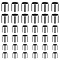 90Pcs 3 Styles Rhodium Plated 925 Sterling Silver Spacer Beads, Column, Platinum, 1~2x1~2mm, Hole: 0.7~1.5mm, 30pcs/style