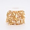 Brass Curb Chains, with Spool, Lightning Brass Charms & Diamond Shape Cubic Zirconia Charms, Long-Lasting Plated, Soldered, Clear, Real 18K Gold Plated, 2x1.5x1mm, 3x2x1mm, about 32.8 Feet(10m)/roll