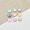 Baking Paint Alloy Enamel Beads, Mixed Color, Paw Print, 10.5x12x4.5mm, Hole: 1.8mm, 9pcs/set