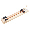 Wood Knitting Looms Set, Bracelet Knitting Tool, with Screws, Screwdrivers, Wood Sticks, Clamps, Side Release Buckles, PapayaWhip, Package: 37x7x5.5cm