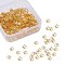 Multi-Petal Iron Bead Caps, Flower, Golden, 6x1mm, Hole: 1mm, 500pcs/box