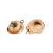 Natural Spiral Shell Pendants, Shell Shaped Charms with Golden Tone Iron Loops, Olive, 24~26.5x18.5~20.5x7.5~9mm, Hole: 1.8~2mm