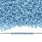 TOHO Demi Round Seed Beads, Japanese Seed Beads, Inside Colours, (781) Inside Color AB Crystal/Aqua Lined, 11/0, 2.2x0.9mm, about 1733pcs/10g