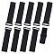 10pcs Bicycle Pant Leg Straps Adjustable Cycling Ankle Safety Band Affix Elastic Fastening Belt with Buckle for Tensioning Trouser Legs Sleeves Wading Fishing Riding Climbing 1.5”x12”