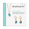 Nuggets Synthetic Turquoise Pendant Necklaces & Earrings Sets for Women, 400mm