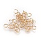 Long-Lasting Plated Brass Open Jump Rings, Golden, 4x0.6mm, 22 Gauge