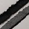 1.7 Yards Denim Fabric Ribbon, for Clothing Decoration, Black, 1-5/8 inch(40mm)