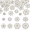 FINGERINSPIRE 32 Pcs Alloy Imitation Pearl Buttons 8 Style Flat Back Flower Crystal Rhinestone Buttons Floral Pearl Rhinestone Embellishments for DIY Craft Jewelry Making Wedding Bouquet Decoration