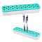Multipurpose Silicone Storage Box, for Cosmetics Brush Holder, Pen Holder, Toothbrush Holder, Lipstick Holder, Rectangle, Aquamarine, 21.1x5.2x3.25cm
