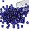TOHO 3/0 Round Beads, Japanese Seed Beads, (87) Transparent AB Cobalt, 5.5mm, Hole: 1.9mm, about 60pcs/10g
