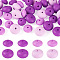 40Pcs 4 Styles Silicone Beads, Rondelle, Medium Orchid, 12~14x6~8mm, Hole: 2~3mm, 10pcs/style
