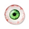 Halloween Translucent Resin Decoden Cabochons, Evil Eye, Spring Green, 18x5mm