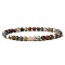 Natural Indian Agate Beads Stretch Bracelets, Round, 4mm