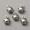 Zinc Alloy Pendants, Platinum, Star, 10x7.5x4.5mm, Hole: 1.5mm