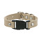 Imitation Leather & Alloy & Plastic Bracelets for Men Women, Platinum, Tan, 9-7/8 inch(25cm)