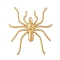 Halloween 304 Stainless Steel Pendants, Spider Charms, Ion Plating(IP), Real 18K Gold Plated, 49x43.5x3mm, Hole: 2mm