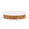 Brass Flat Round Link Chains, with Cable Chains, with Spool, Soldered, Golden, 1.5x1x0.3mm, 5x2x0.3mm, about 16.40 Feet(5m)/Roll