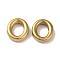 Ion Plating(IP) 304 Stainless Steel Beads, Oval, Golden, 11x10x3mm, Hole: 1.2mm