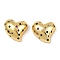 Brass Micro Pave Cubic Zirconia Beads, Cadmium Free & Lead Free, Heart, Real 18K Gold Plated, 13x12x5.5mm, Hole: 1.8~2mm