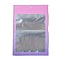 Rectangle Plastic Yin-yang Zip Lock Bags, Gradient Color Top Seal Storage Bags, Self Seal Bags, with Window and Hang Hole, Pearl Pink, 21.9x15x0.15cm