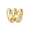 Brass Cubic Zirconia Pendants, Letter A~Z Charms, Real 18K Gold Plated, Letter W, 29x33.5x7mm, Hole: 5x2.5mm