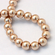 Chapelets de perle en verre peint de cuisson HY-Q003-3mm-11-4