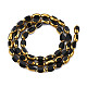 Chapelets de perles en verre électroplaqué&nbsp;EGLA-N008-015A-2
