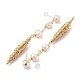Boucles d'oreille en perles naturelles EJEW-P256-32G-2