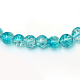 Chapelets de perles en verre craquelé peint CCG-S001-6mm-06-3