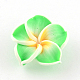 Handmade Polymer Clay 3D Flower Plumeria Beads CLAY-Q192-15mm-09-1