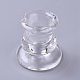 透明なガラスキャンドルホルダー  柱またはテーパーキャンドル用  家の装飾  透明  59~60x55~57mm  内径：22mm  2個/セット AJEW-WH0109-18-1