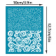 OLYCRAFT 4x5 Inch Irregular Curves Pattern Clay Stencils Abstract Swirls Silk Screen for Polymer Silk Screen Stencils Mesh Transfer Stencils Circles Mesh Stencil for Polymer Clay Jewelry Making DIY-WH0341-409-2
