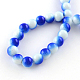 Chapelets de perles en verre peint au four bicolores DGLA-R050-8mm-31-2