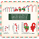 AHADERMAKER 72Pcs 12 Styles Christmas Theme Opaque Resin Cabochons CRES-GA0001-09-2