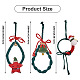 Crafans 3pcs 3 Stil Weihnachtsthema Baumwollgewebe Anhänger Dekorationssets HJEW-CF0001-12-3