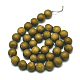 Galvanisieren natürliche Achat runde Perle Stränge G-M171-8mm-03-2